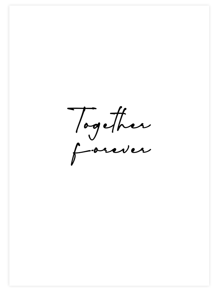 Forever - Art Print Poster