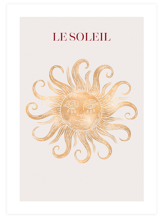 Güneş Poster - Giclée Baskı