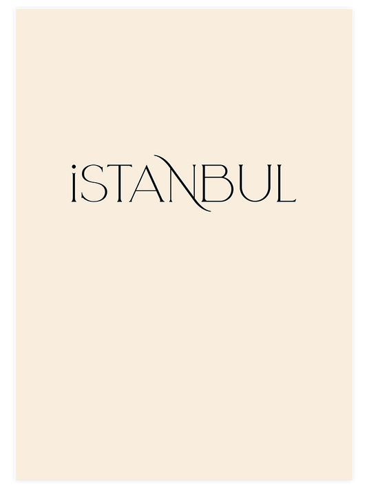 Istanbul With Style Poster - Giclée Baskı