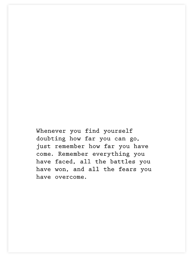 Just Remember - Art Print Poster