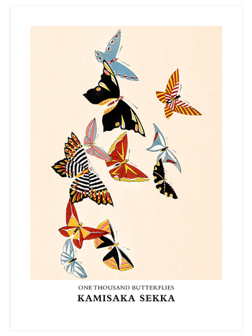Kamisaka Sekka One Thousand Butterflies N4 - Art Print Kamisaka Sekka One Thousand Butterflies N4 - Art Print