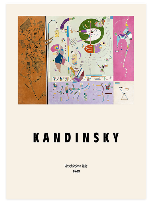 Kandinsky Various Parts Poster - Giclée Baskı