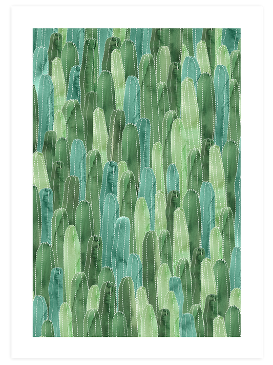 Les Cactus Poster - Giclée Baskı