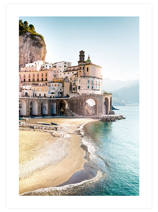 Amalfi Manzarası Poster - Giclée Baskı