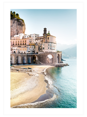 Amalfi Manzarası Poster - Giclée Baskı