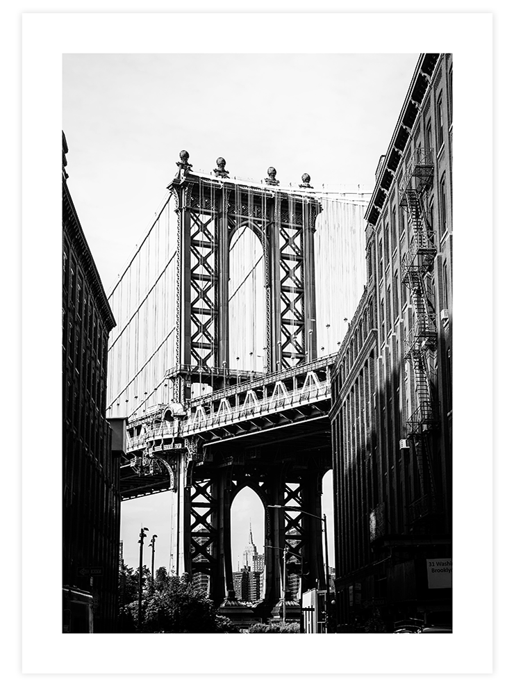 Manhattan Bridge - Art Print Fotoğraflar Poster