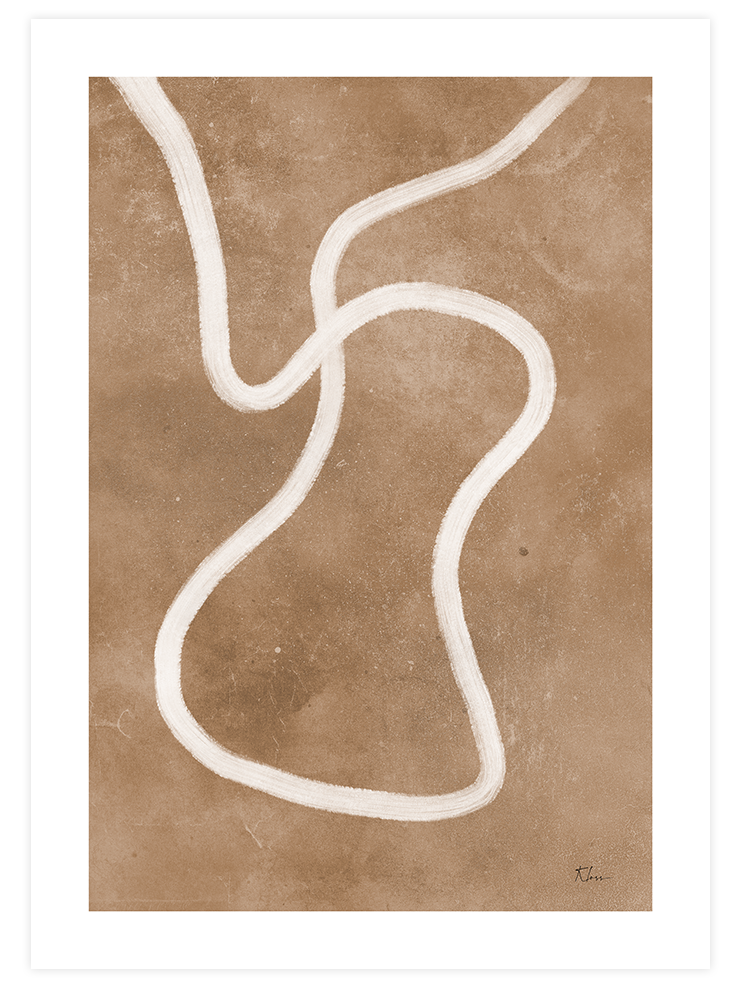 Marron Calme 2 - Art Print Sanatsal Poster
