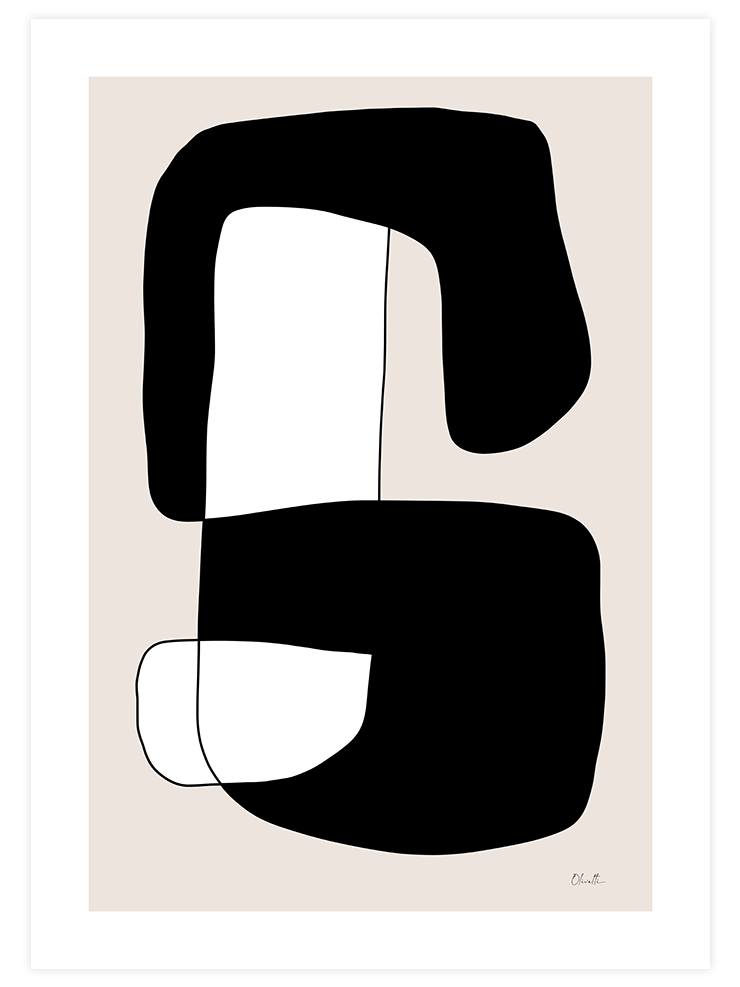 Morphing Form N2 - Art Print Sanatsal Poster