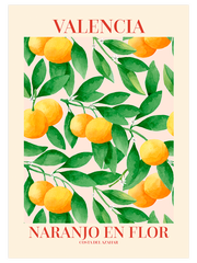 Naranjo En Flor Poster - Giclée Baskı