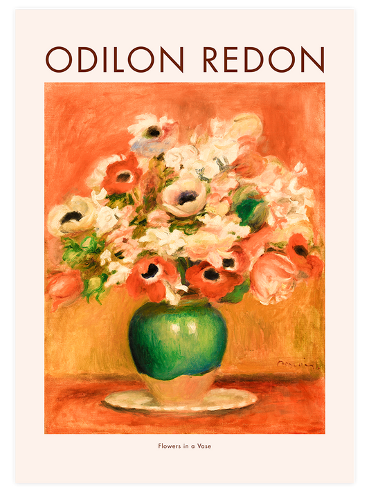 Odilon Redon Flowers In A Vase N2 Poster - Giclée Baskı