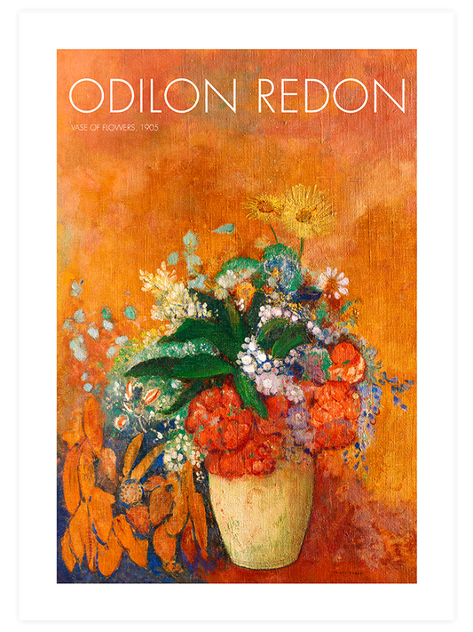 Odilon Redon Vase Of Flowers N2 Poster - Giclée Baskı