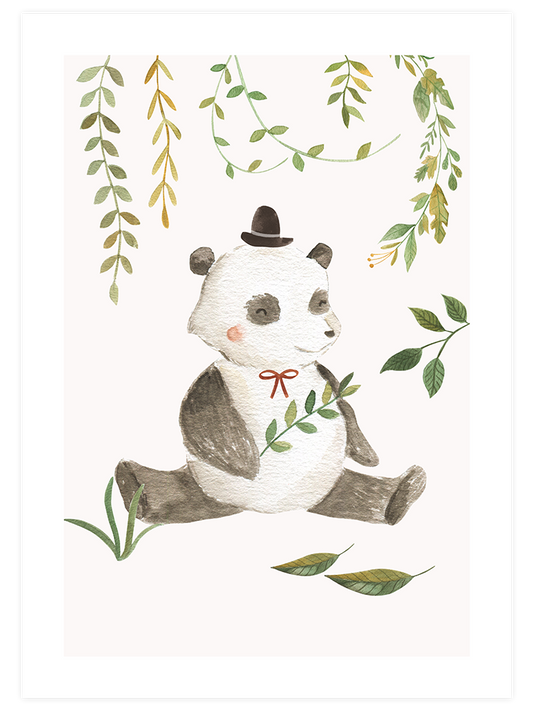 Panda Poster - Giclée Baskı