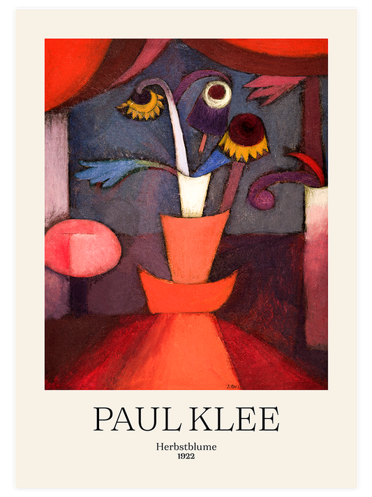 Paul Klee Autumn Flower Poster - Giclée Baskı