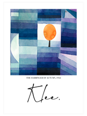 Paul Klee The Harbinger Of Autumn Poster - Giclée Baskı