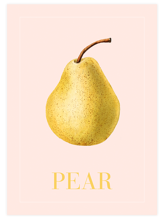 Pear Poster - Giclée Baskı
