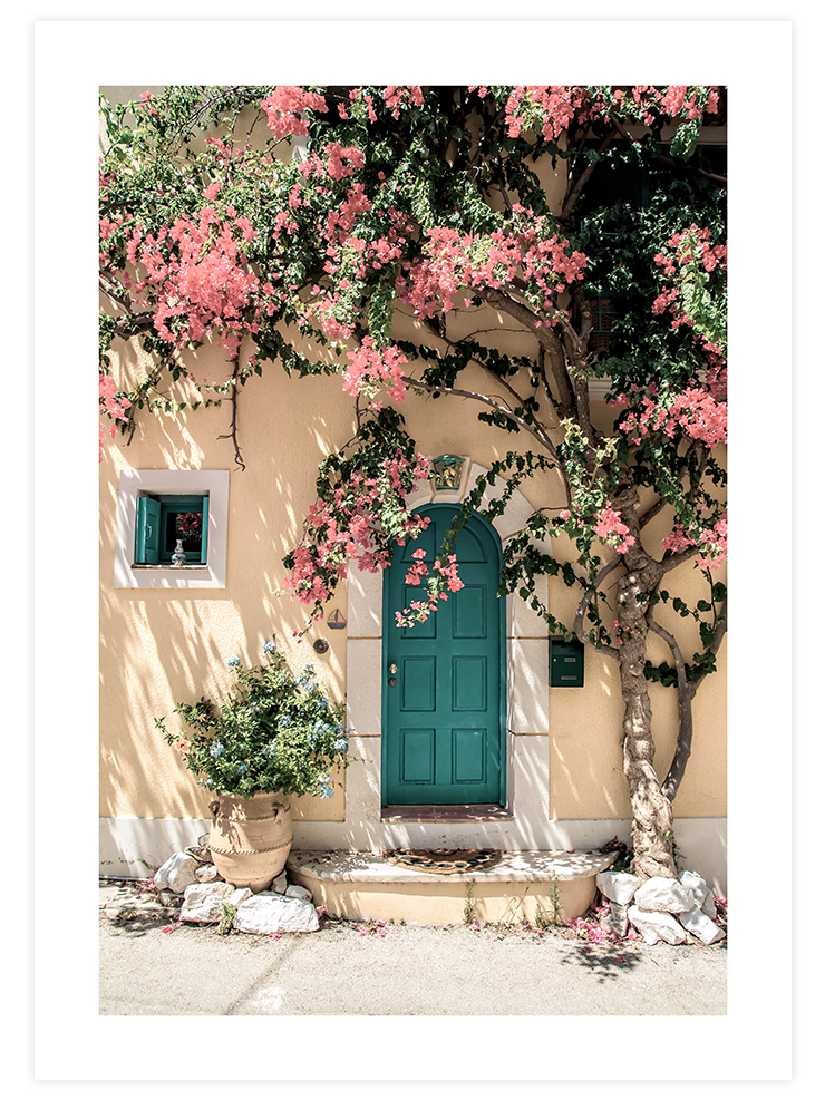 Pembe Çiçekli Ağaç - Art Print Fotoğraflar Poster