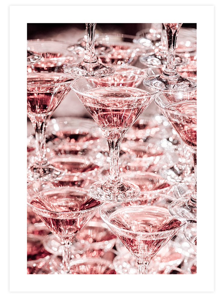 Pink Cocktail - Art Print Fotoğraflar Poster