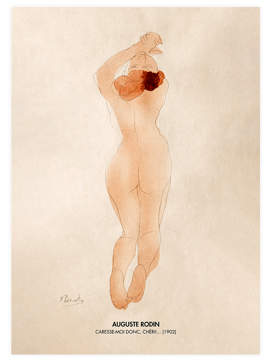 Rodin Caresse-Moi Donc Cheri Poster - Giclée Baskı