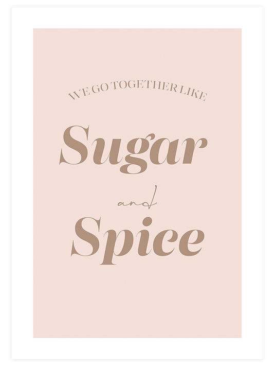 Sugar and Spice Poster - Giclée Baskı
