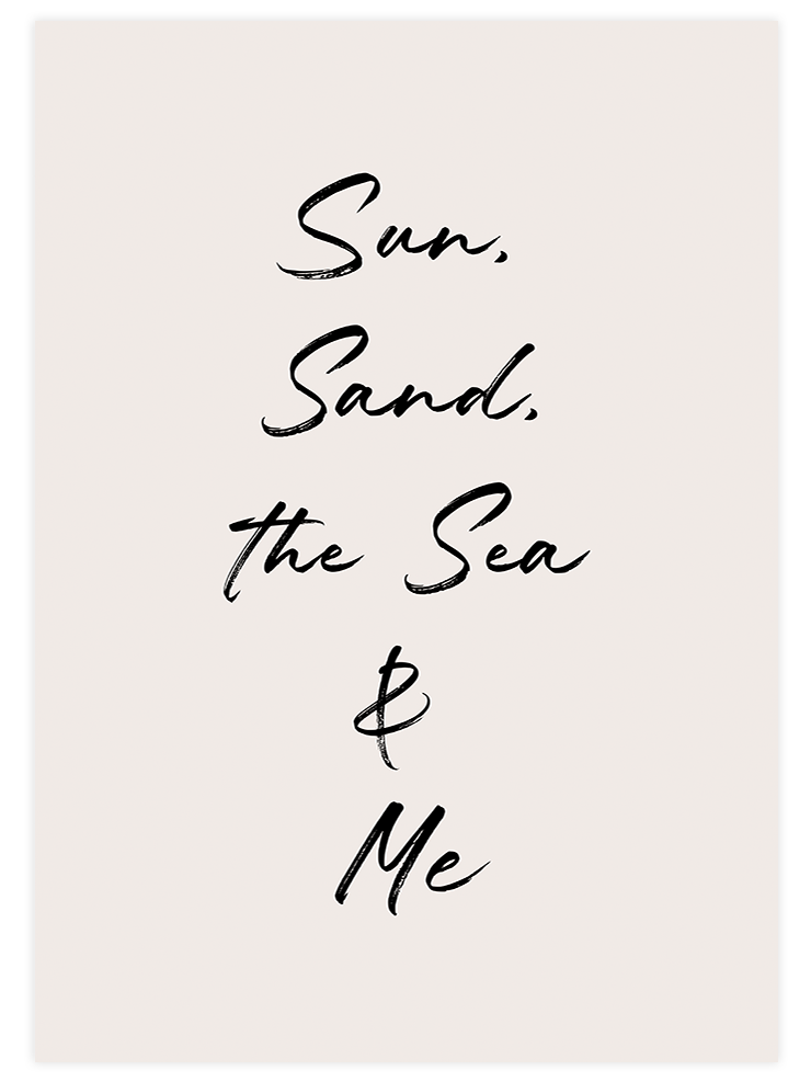 Sun Sea - Art Print Poster