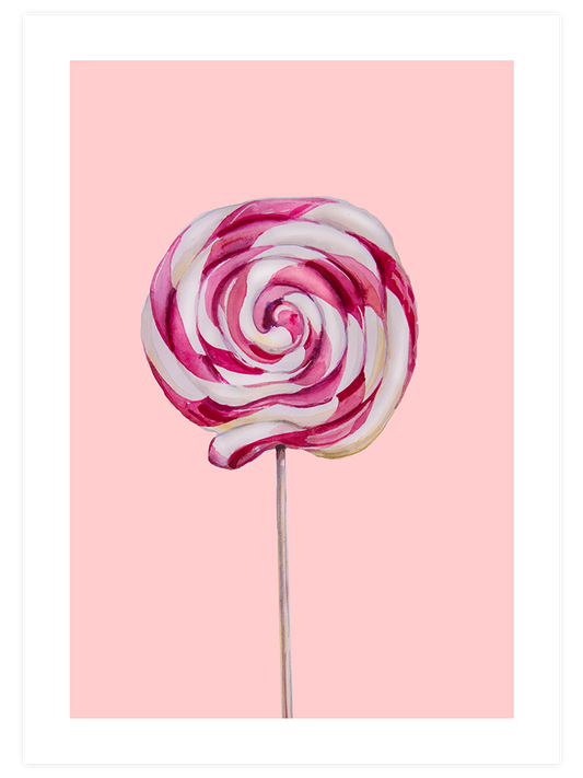 Sweet Like A Lollipop Poster - Giclée Baskı