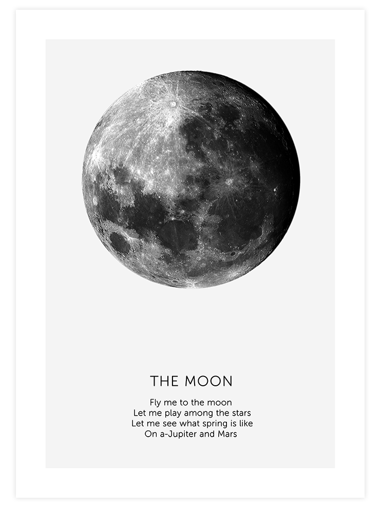 The Moon - Art Print Çocuk Odası Poster
