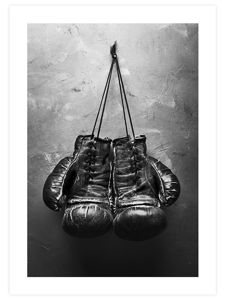 Vintage Boks Eldiveni - Art Print Fotoğraflar Poster