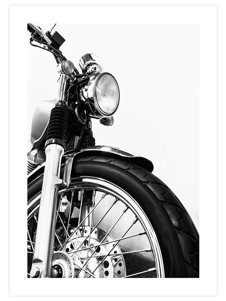 Vintage Motosiklet - Art Print Fotoğraflar Poster
