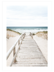Way to the Beach Poster - Giclée Baskı