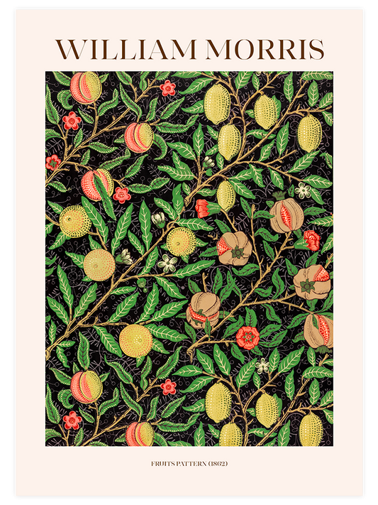 William Morris Fruits Pattern Poster - Giclée Baskı