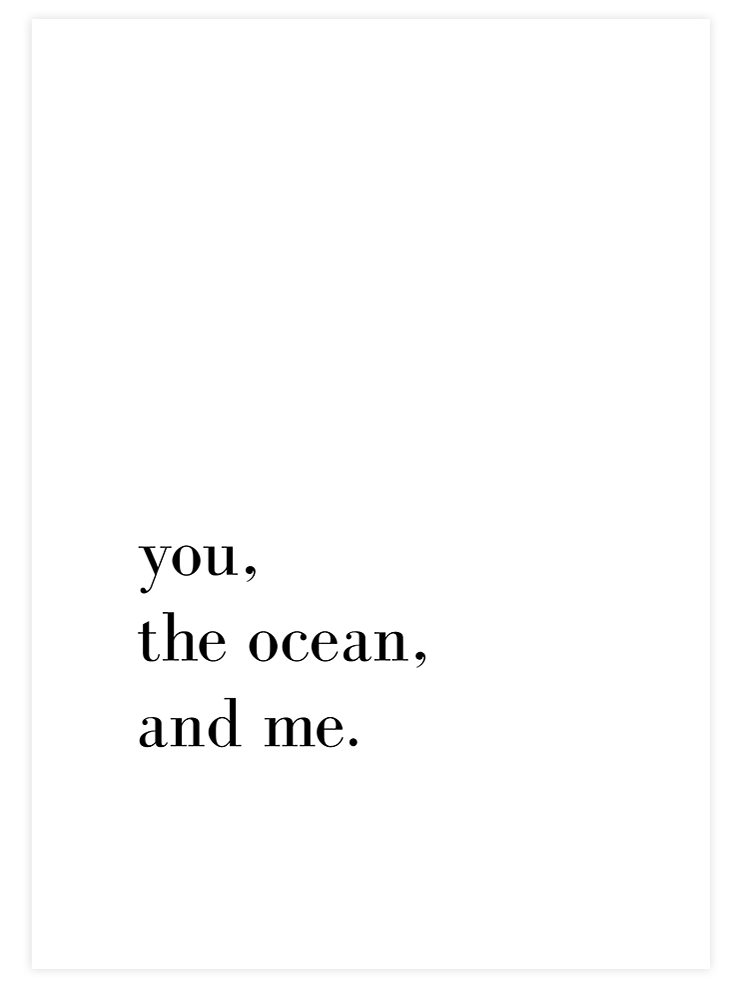 You and Me - Art Print Poster