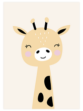 Zürafa Resmi - Art Print
