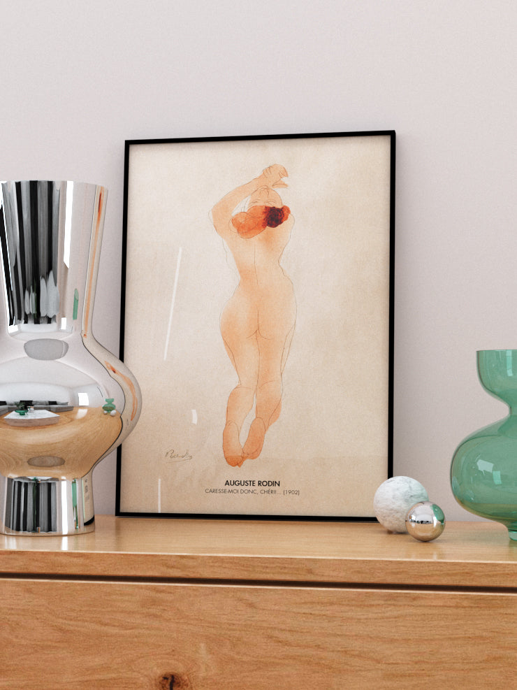 Rodin Caresse-Moi Donc Cheri - Art Print Poster