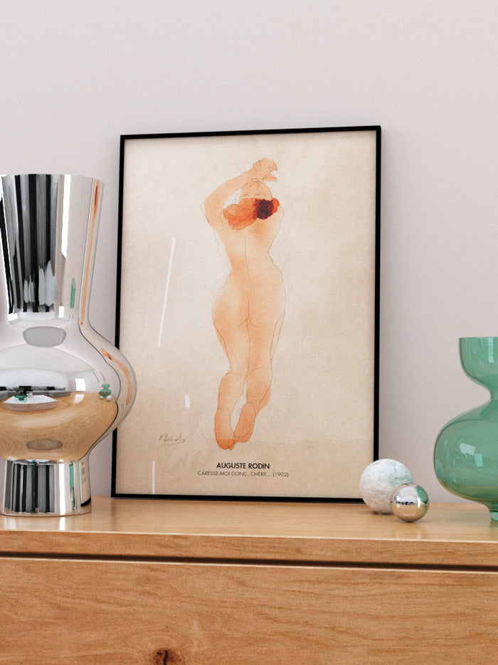 Rodin Caresse-Moi Donc Cheri - Art Print Poster