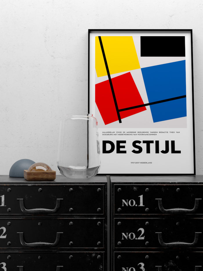 De Stijl 100 Jahr Afiş - Art Print Poster