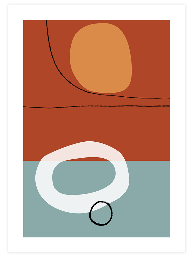 Shapes And Lines 3 - Art Print Sanatsal Poster