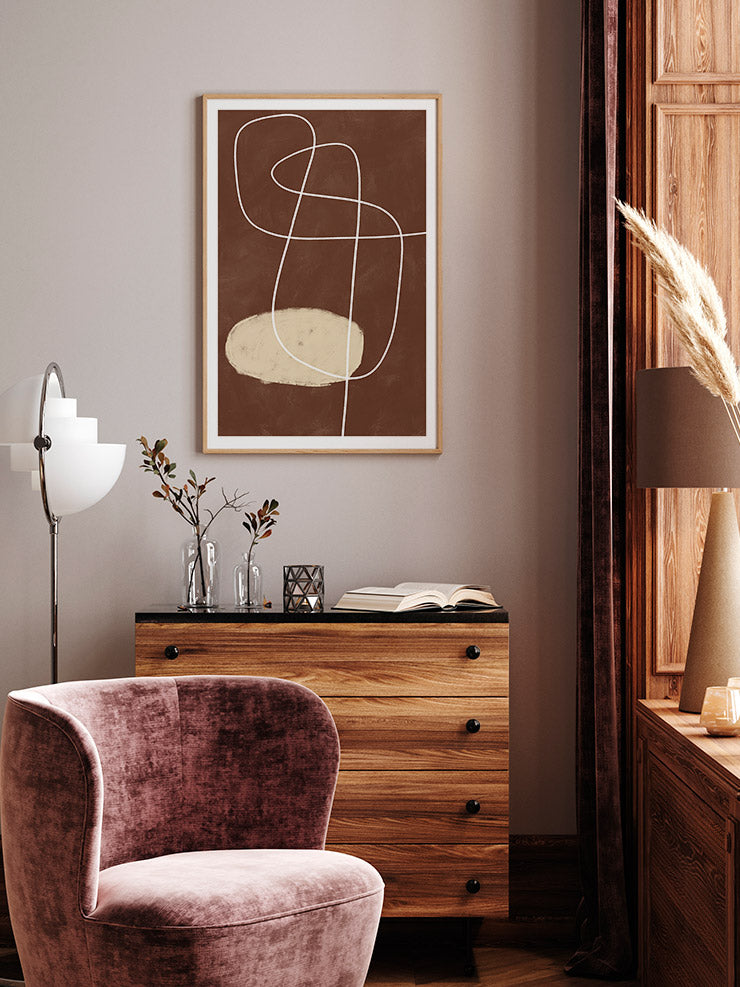Organic Lines 3 - Art Print Poster