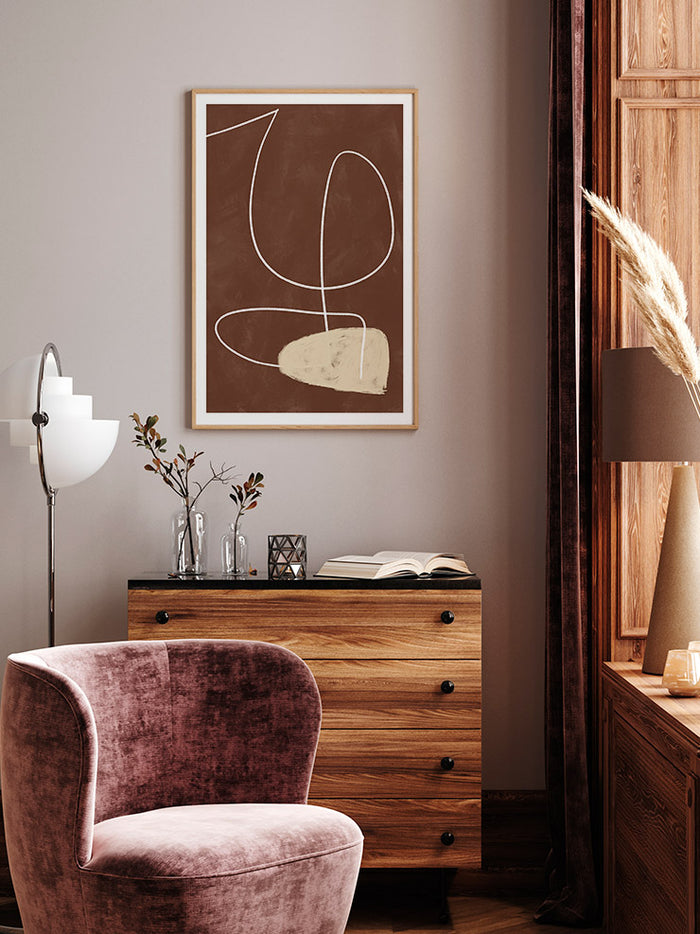 Organic Lines 2 - Art Print Poster
