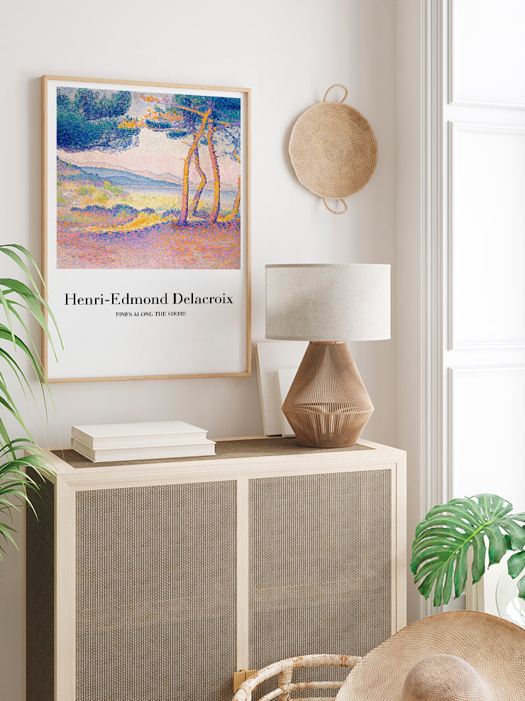 Delacroix Pines Along The Shore - Art Print Poster