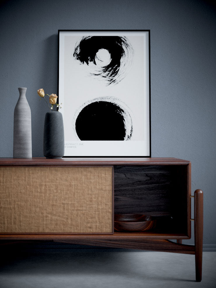 Abstract Ink N1 - Art Print Poster