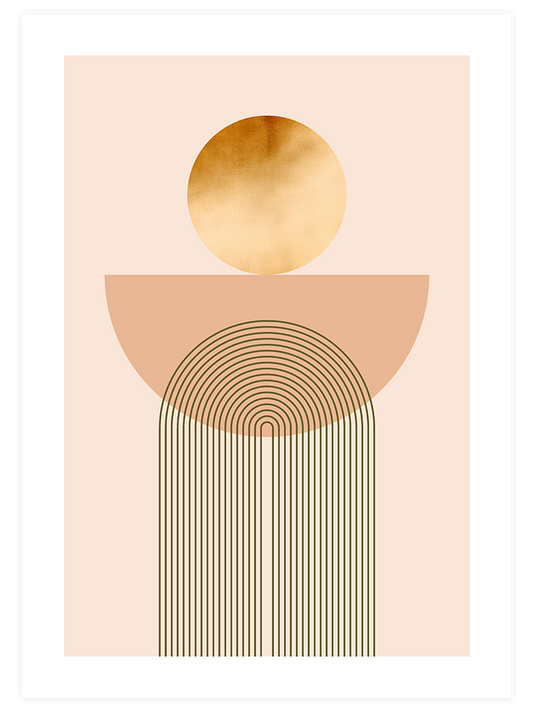 Golden Arch 1 Poster - Giclée Baskı
