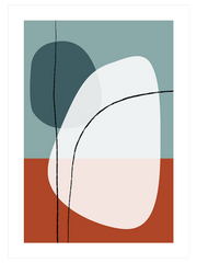 Shapes And Lines 1 Poster - Giclée Baskı