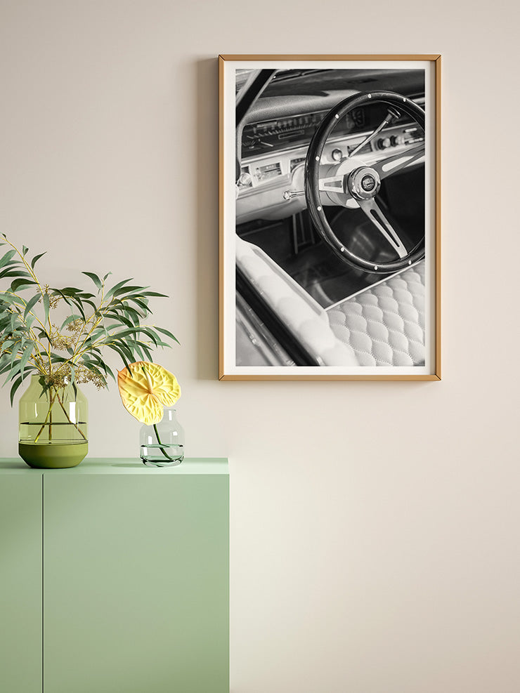 Vi̇ntage Araba - Art Print Poster