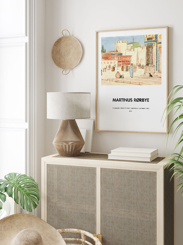 Rorbye The Square In Front Of Bab-i-Hümayan In Constantinople - Art Print Poster