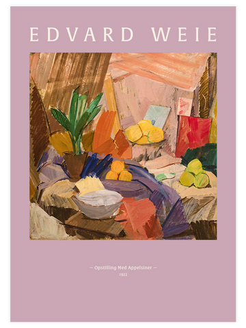 Edvard Weie Still Life With Oranges - Art Print Edvard Weie Still Life With Oranges - Art Print