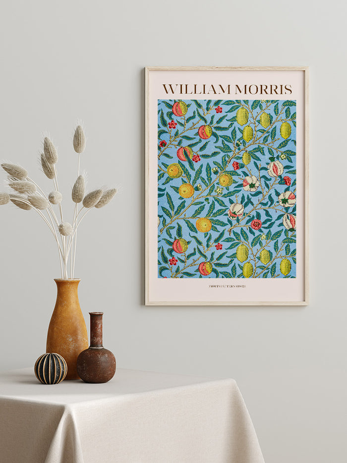 William Morris Fruits Pattern N2 - Art Print Poster