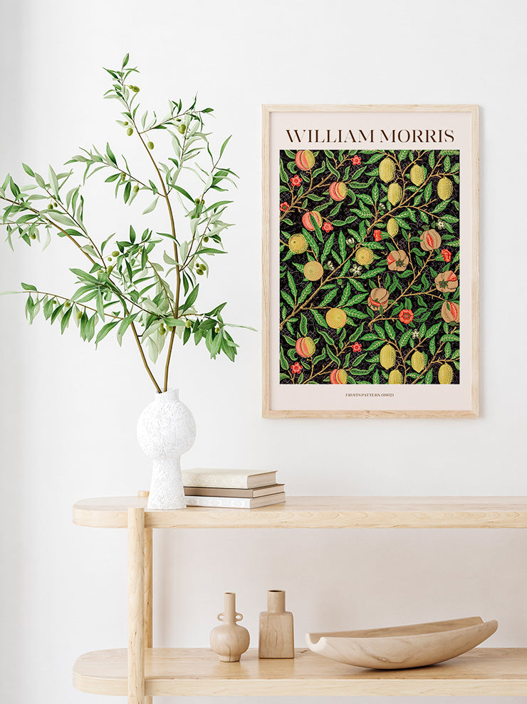 William Morris Fruits Pattern - Art Print Poster