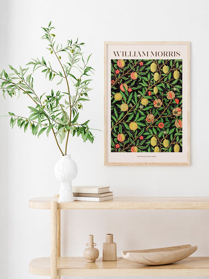 William Morris Fruits Pattern - Art Print Poster