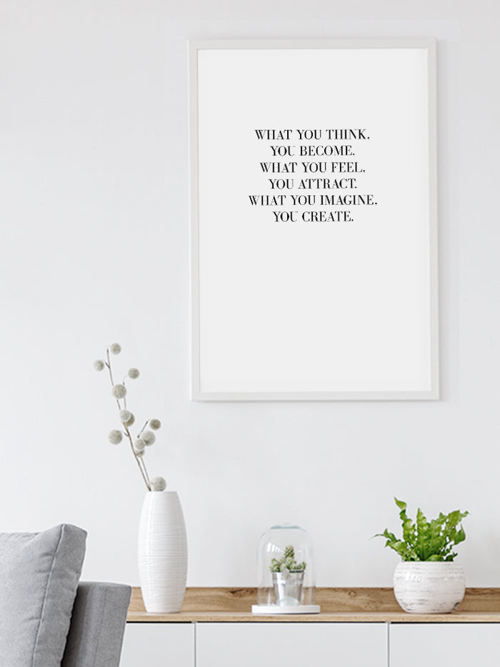 Think Positive - Art Print Poster