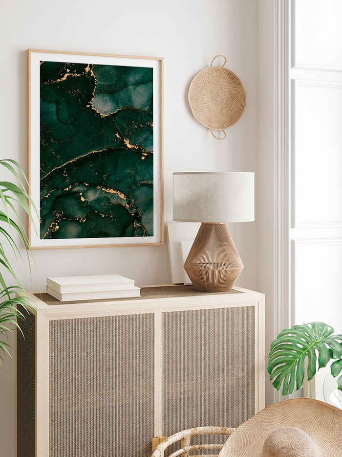 Green & Gold - Art Print Poster